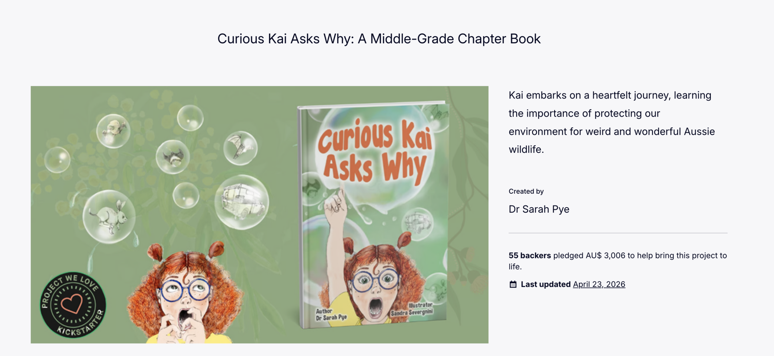 Curious Kai Kickstarter
