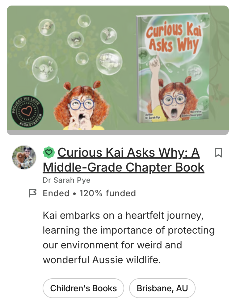 Kickstarter Publishing Page Kickstarter Publishing Page