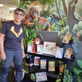 Dr Sarah Pye at a school for book week 2025